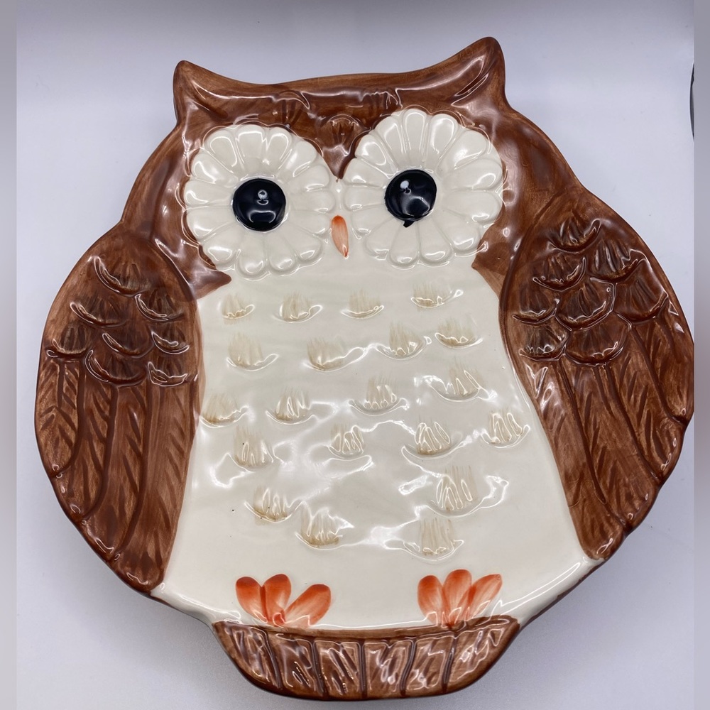 Set of 2 Better Homes And Gardens Heritage Collection Owl Salad Plates